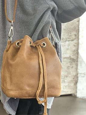 roots Drawstring Bucket Bag